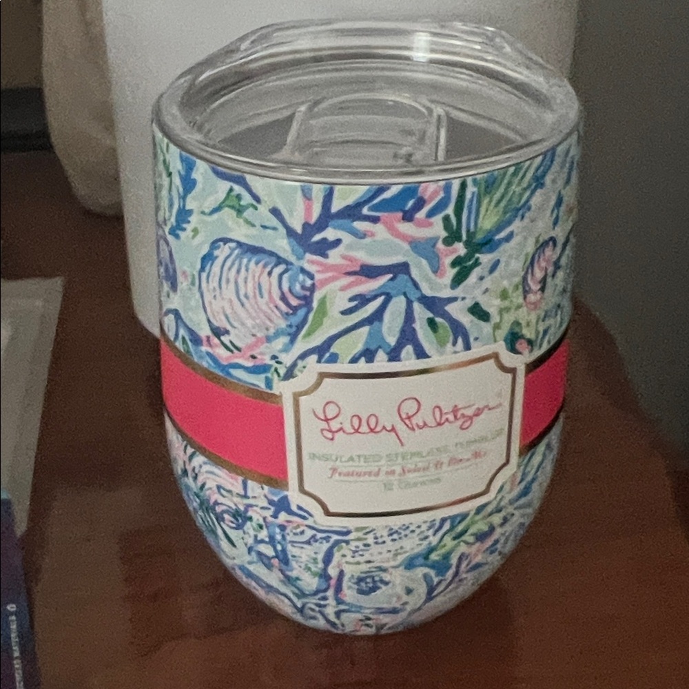 Lilly Pulitzer Insulated Tumbler - Blue, Pink, and Green